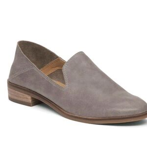 Lucky Brand Cahill Gray Suede Women's Slip-On Loafers Size 7.5/38